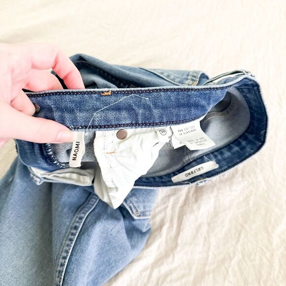 GRLFRND Revolve Naomi High Rise Jeans 29 Petite Cropped Destroyed Blogger Fave - Picture 10 of 12